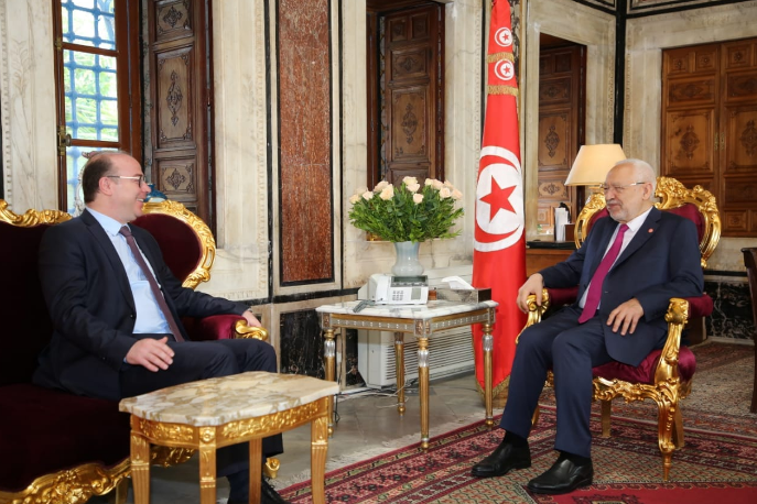 قبل انطلاق الجلسة العامّة: الغنوشي يلتقي الفخفاخ